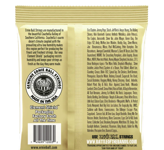 Ernie Ball 2003 Earthwood 80/20 Bronze Acoustic Guitar Strings | MEDIUM LIGHT .012-.054