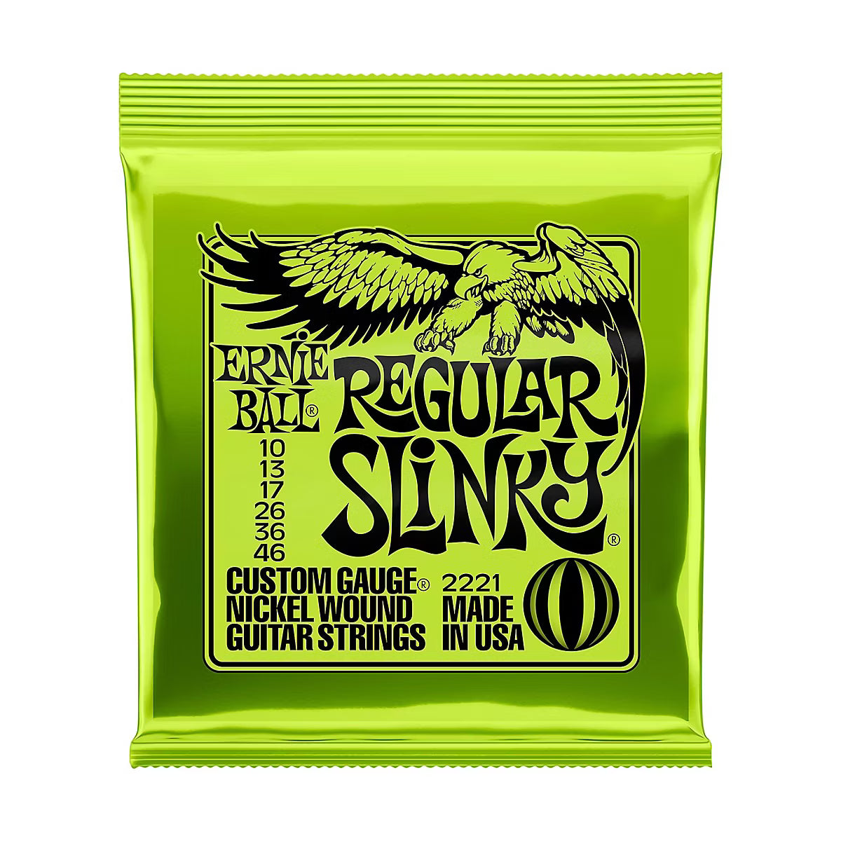 Ernie Ball 2221 Regular Slinky Electric Guitar Strings | 10-46