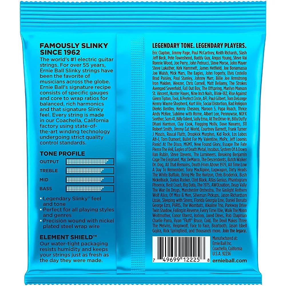 Ernie Ball 2225 Extra Slinky Electric Guitar Strings | 8-38