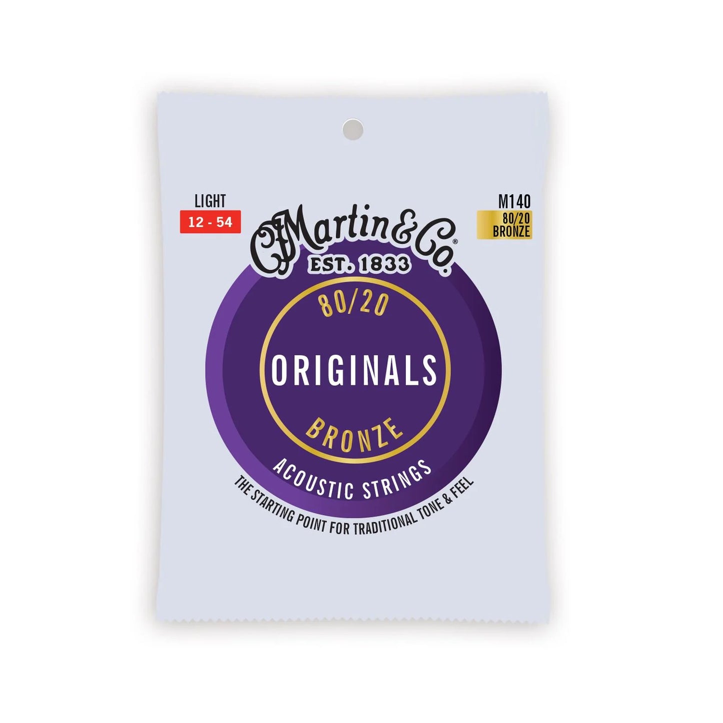 Martin & Co.  Originals Acoustic Guitar Strings Bronze | LIGHT 12-54