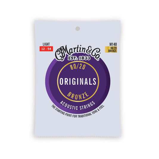 Martin & Co.  Originals Acoustic Guitar Strings Bronze | LIGHT 12-54