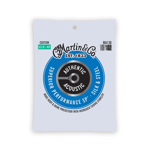Martin & Co. Authentic Acoustic SP Guitar Strings Silk & Steel | CUSTOM 11.5-47