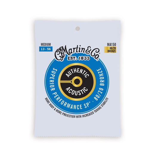 Martin & Co. Authentic Acoustic SP Acoustic Guitar Strings Bronze | MEDIUM 13-56