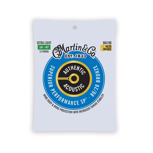 Martin & Co. Authentic Acoustic SP Guitar Strings Bronze | EXTRA LIGHT 10-47