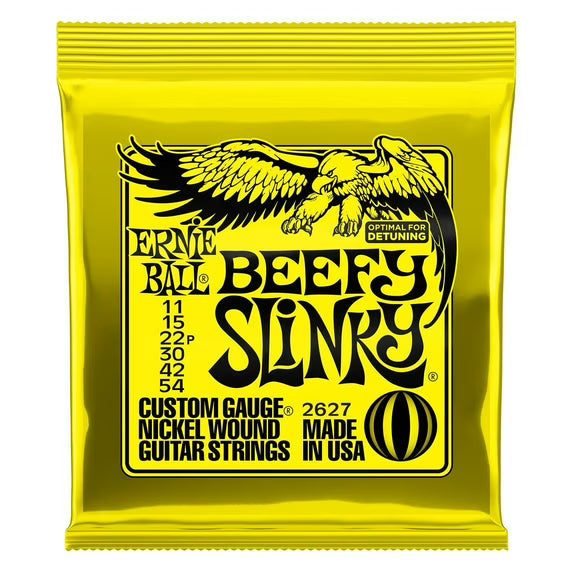 Ernie Ball 2627 Beefy Slinky Electric Guitar Strings | 11-54