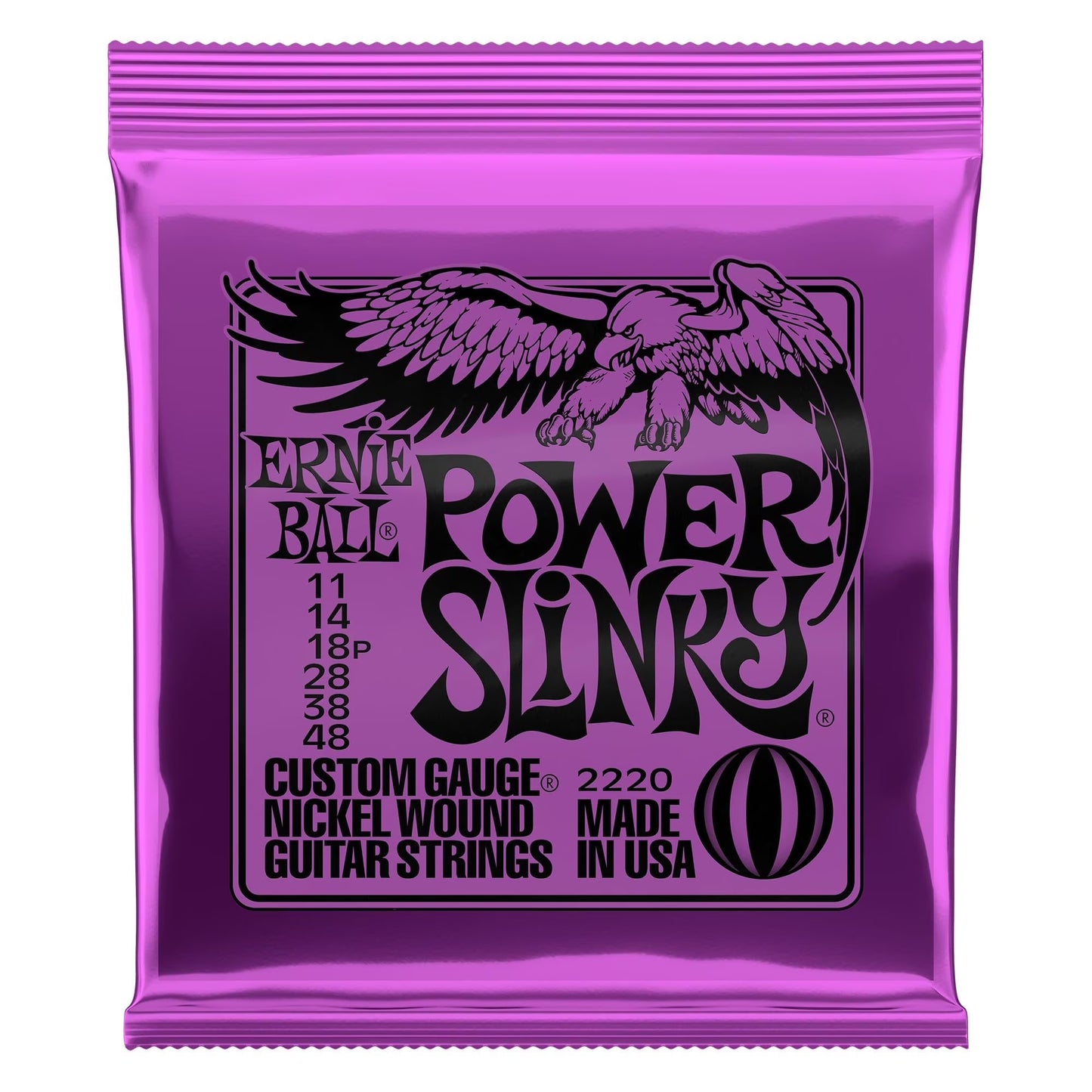 Ernie Ball 2220 Power Slinky Electric Guitar Strings | 11-48