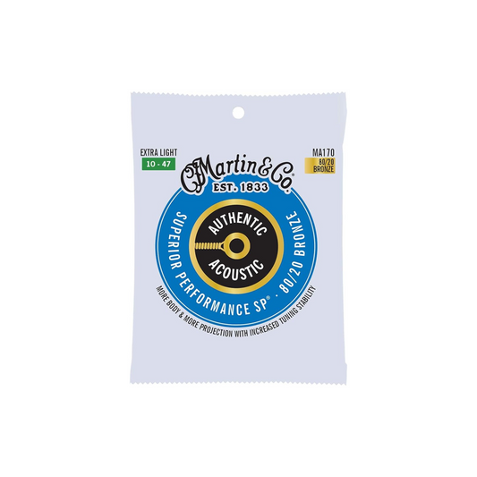 Martin & Co. Authentic Acoustic SP Guitar Strings Bronze | EXTRA LIGHT 10-47